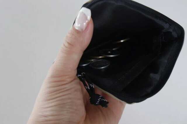 ダイソー　コインケース ポケット付き　使用例