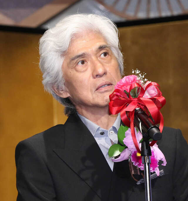 第３５回橋田賞授賞式に参加した佐藤浩市（カメラ・桜井　彩乃）