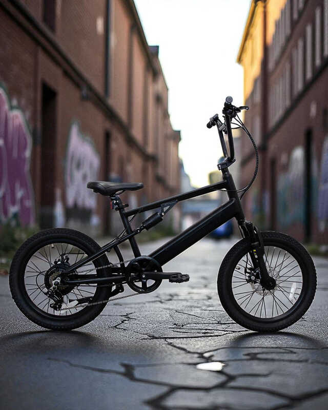 電動アシスト自転車 ブラック 欲しかったのはこんなスタイル。オールブラックがカッコいいBMX