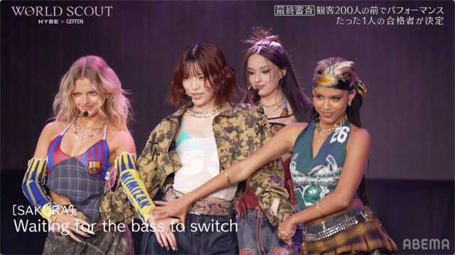 エミリー、Sakura （飛咲来）、レクシー、サマラ（C）AbemaTV,Inc.