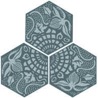 六角形モザイクタイル