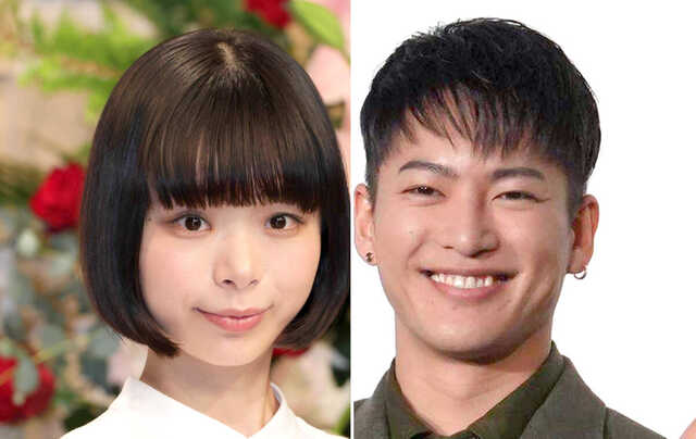 趣里（左）と三山凌輝