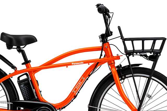 オレンジ パナソニック BEAMS電動アシスト自転車 スチールフレーム パナソニック×BEAMS」の共同開発第三弾となる“電動アシスト自転車”が