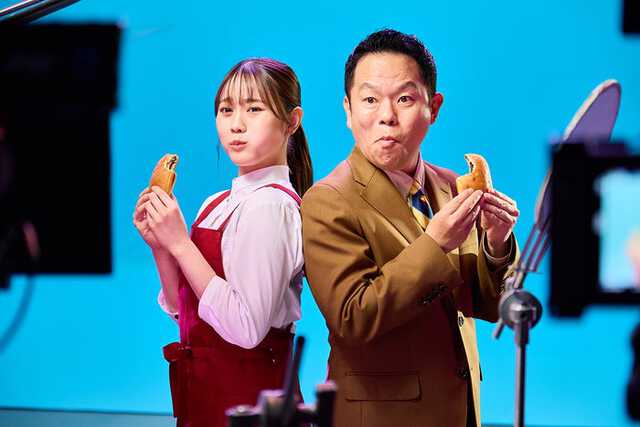 森山未唯、津田篤宏/新TVCM「完全メシパーン 篇」(提供写真)