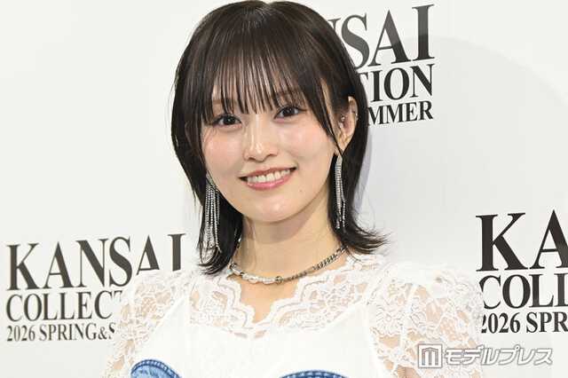 「KANSAI COLLECTION 2026 SPRING&SUMMER」囲み取材に応じた山本彩(C)モデルプレス
