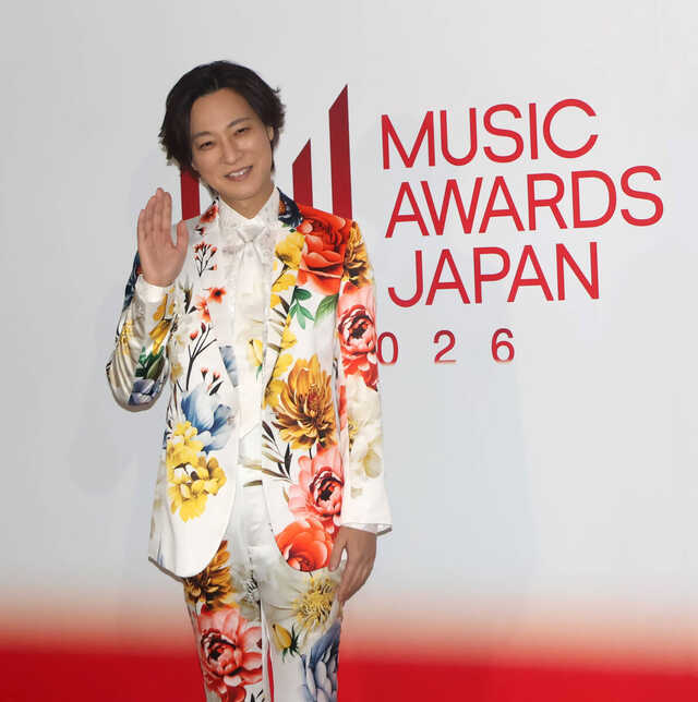「MUSIC AWARDS JAPAN 演歌・歌謡曲LIVE【最優秀演歌・歌謡曲楽曲賞 授賞式】」に出席した山内惠介
