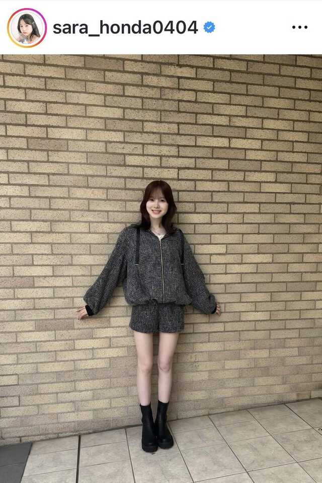 本田紗来のインスタグラム（＠ｓａｒａ＿ｈｏｎｄａ０４０４）より