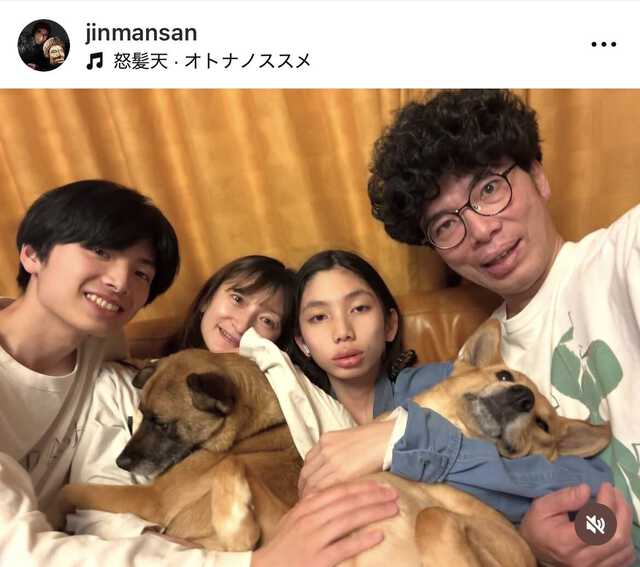 片桐仁のインスタグラム（＠ｊｉｎｍａｎｓａｎ）より