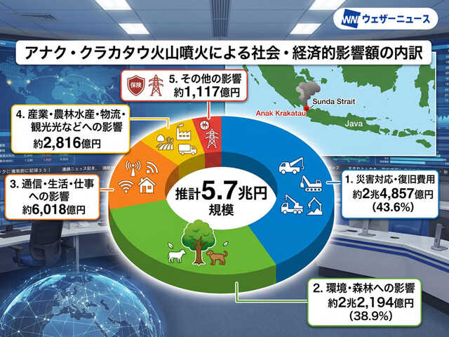 アナク・クラカタウ火山噴火によるインドネシアの社会・経済的影響は