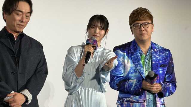 左から　関智一さん・西野七瀬さん・HIKAKINさん