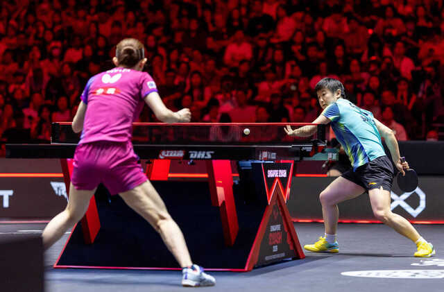 女子シングルスで優勝した中国の孫穎莎（WTT提供）