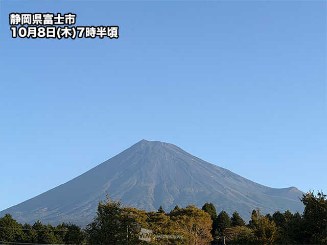 澄み渡る秋晴れの朝 関東や東海から富士山くっきり - UQライフ