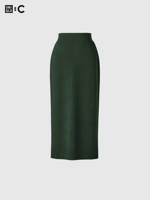 2026春ユニクロ大人女性おすすめ3Dリブスカート