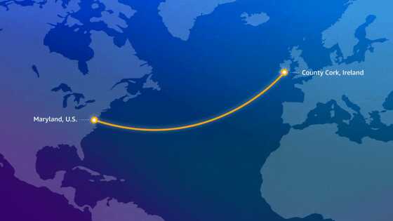 AWSが新しい海底ケーブルシステム「Fastnet」を開発中であると発表、2028年に運用開始予定 - 画像