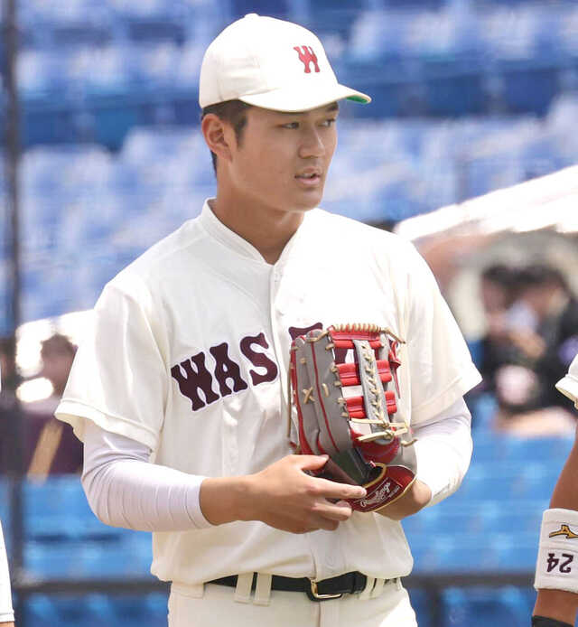大学デビュー戦は３打数無安打に終わった早大・阿部葉太（カメラ・池内　雅彦）