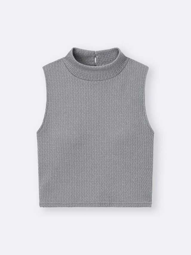 2026gu春値下げ大人女性おすすめブラフィールクロップドハイネックT