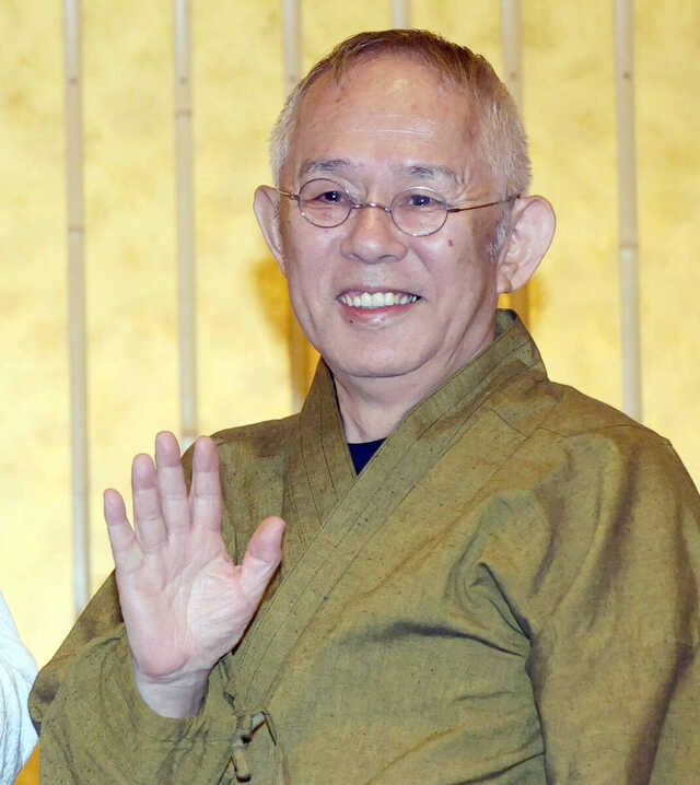 スーパー歌舞伎「もののけ姫」の製作発表会見に出席した鈴木敏夫氏 (カメラ・頓所 美代子)
