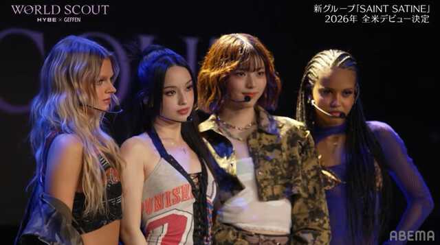 エミリー、レクシー、Sakura (飛咲来)、サマラ(C)AbemaTV,Inc.