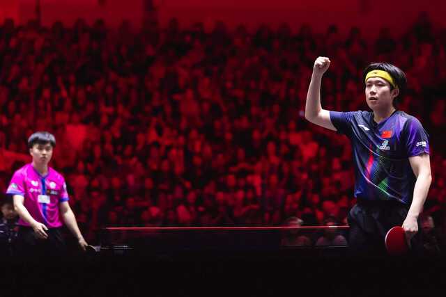 男子シングルスで優勝した中国の王楚欽（WTT提供）