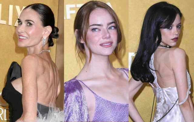 第32回アクター賞開催(左から)デミ・ムーア、エマ・ストーン、ジェナ・オルテガ 第32回アクター賞開催(左から)デミ・ムーア、エマ・ストーン、ジェナ・オルテガ