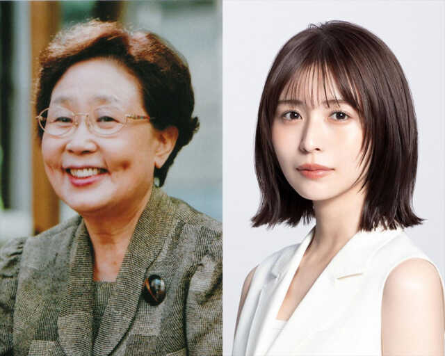 海老名香葉子追善公演『東京の空』（左から）海老名香葉子さん、出演する長濱ねる