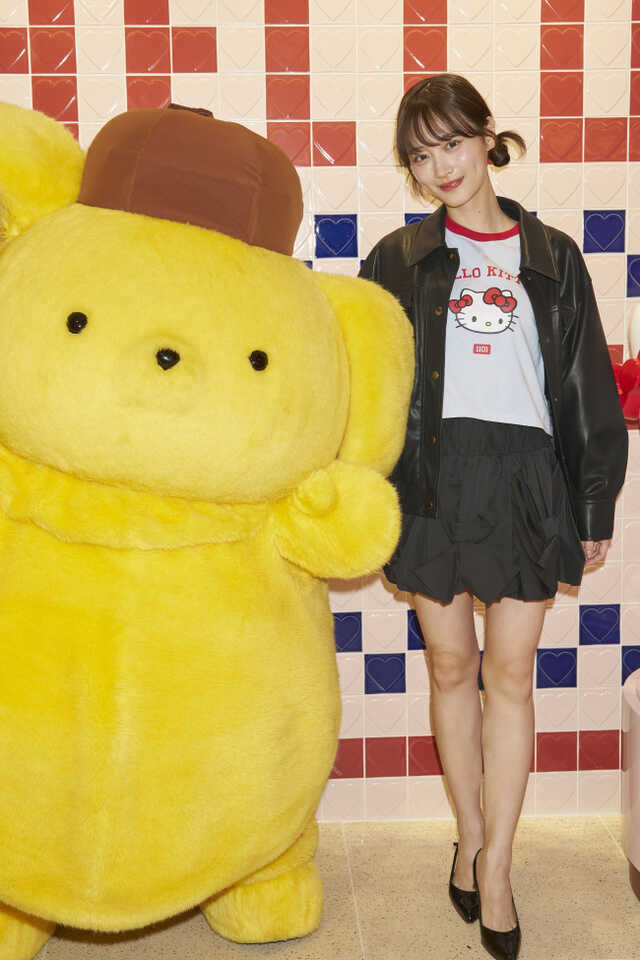 「サンリオハウス」プレオープンに来場した山下美月 「サンリオハウス」プレオープンに来場した山下美月