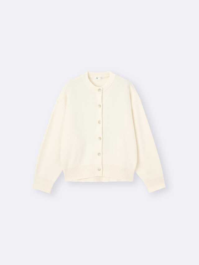 スウェットライクニットドルマンスリーブカーディガン 2026gu春値下げ大人女性おすすめスウェットライクニットドルマンスリーブカーディガン