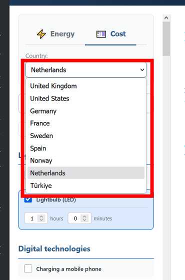 さまざまな製品を使った時のエネルギー消費量やコストを比較できる「Does that use a lot of energy?」 - 画像