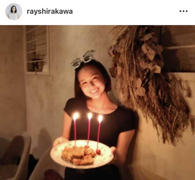 白河れいのインスタグラム（＠ｒａｙｓｈｉｒａｋａｗａ）より