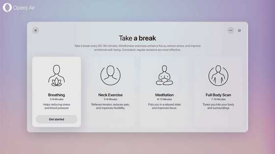 Operaがマインドフルネスと心の健康に焦点を当てたブラウザ「Opera Air」をリリース - 画像