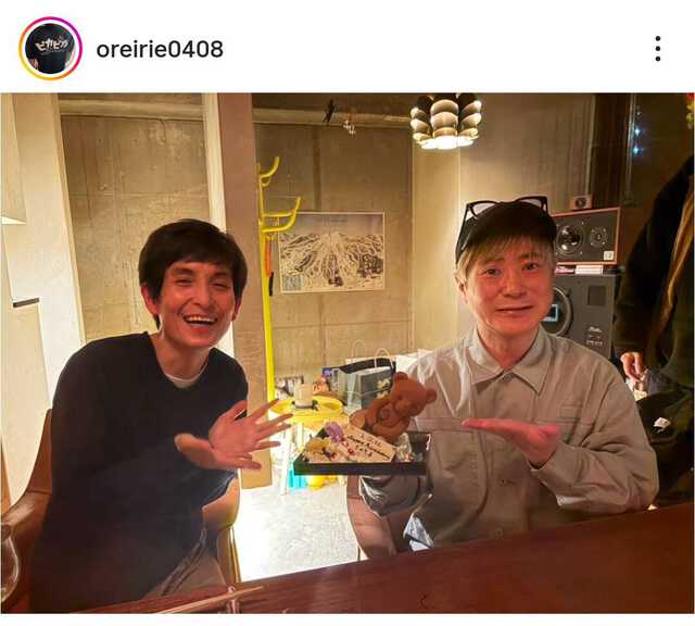 カラテカ入江氏のインスタグラム（＠ｏｒｅｉｒｉｅ０４０８）より