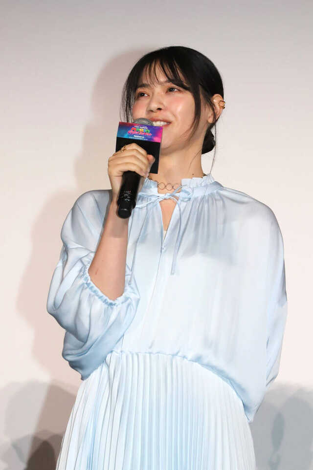 映画「ザ・スーパーマリオギャラクシー・ムービー」の公開記念舞台あいさつに出席した西野七瀬（カメラ・堀北　禎仁）