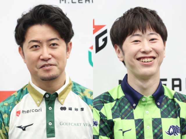 （左から）BEAST Xの下石戟、赤坂ドリブンズの渡辺太
