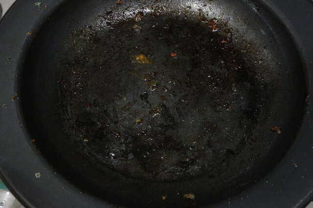 棕櫚たわし　使用前