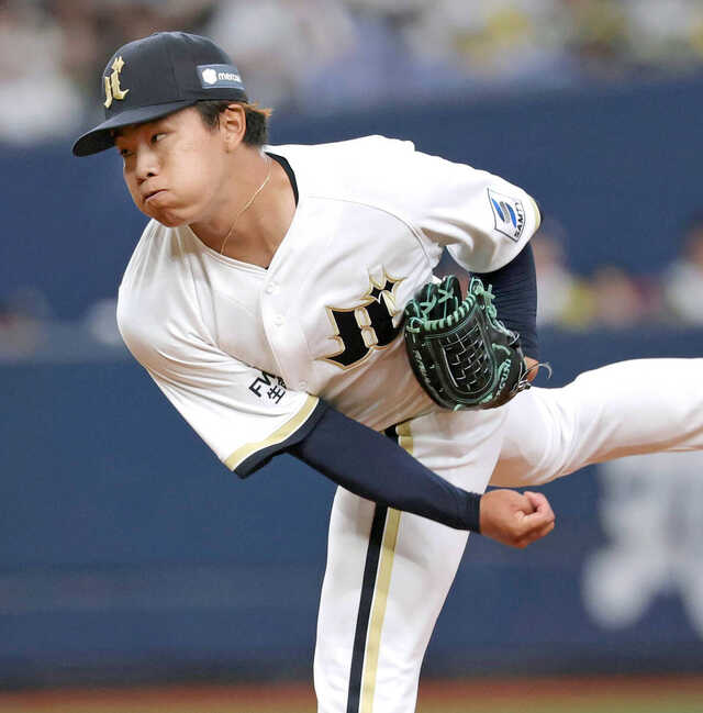 １回、オリックス先発の宮国凌空（カメラ・義村　治子）