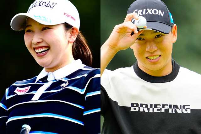 小祝さくらと桂川有人が結婚！！　写真：小祝（DAN IMAI）桂川（JGTO Images）