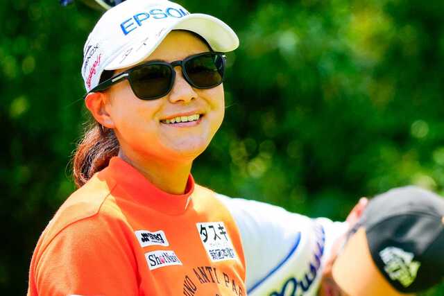 横峯さくら(写真は昨年) 写真:鈴木祥