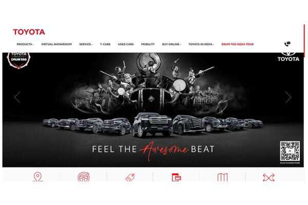 トヨタ・キルロスカ・モーターのウェブサイト（画像：トヨタ・キルロスカ・モーター）