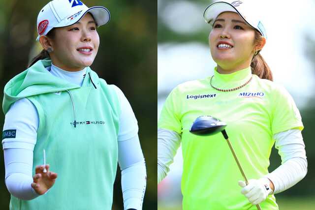 (左から)吉田優利、古江彩佳 撮影:大澤進二