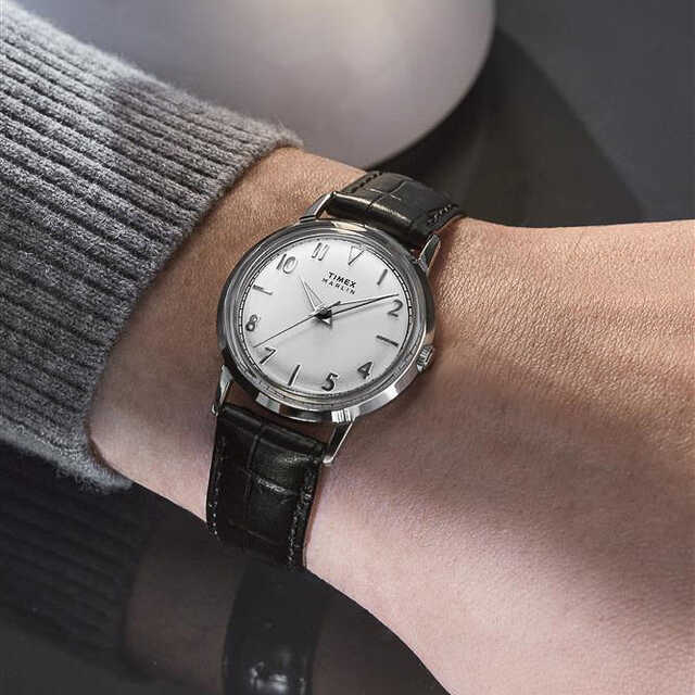 【稼働確認済美品】TIMEX Marlin 手巻き時計 1980年代 デイデイト Amazon | Timex Marlin 34mm 手巻き1960年代 復刻版 | 腕時計