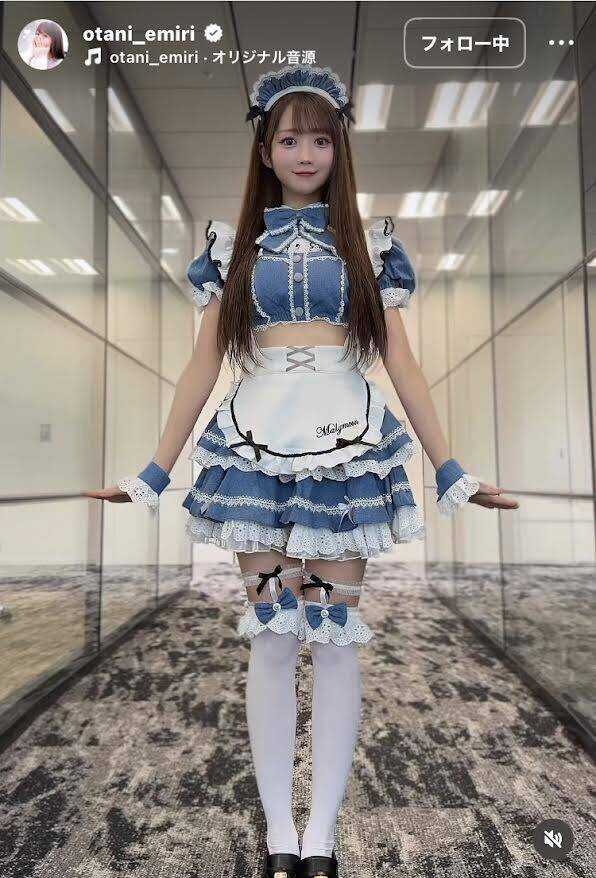 イコラブ・大谷映美里のお腹見せメイド姿が破壊力バツグン！「需要しか