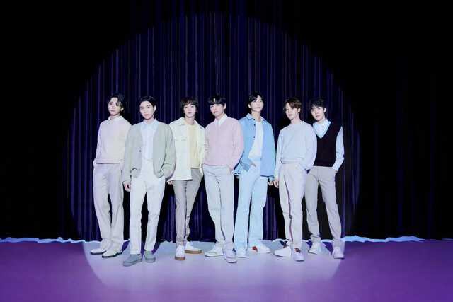 ＢＴＳ　（左から）JUNG KOOK、SUGA、JIN、V、RM、JIMIN、J-HOPE　(P)＆（C)BIGHIT MUSIC