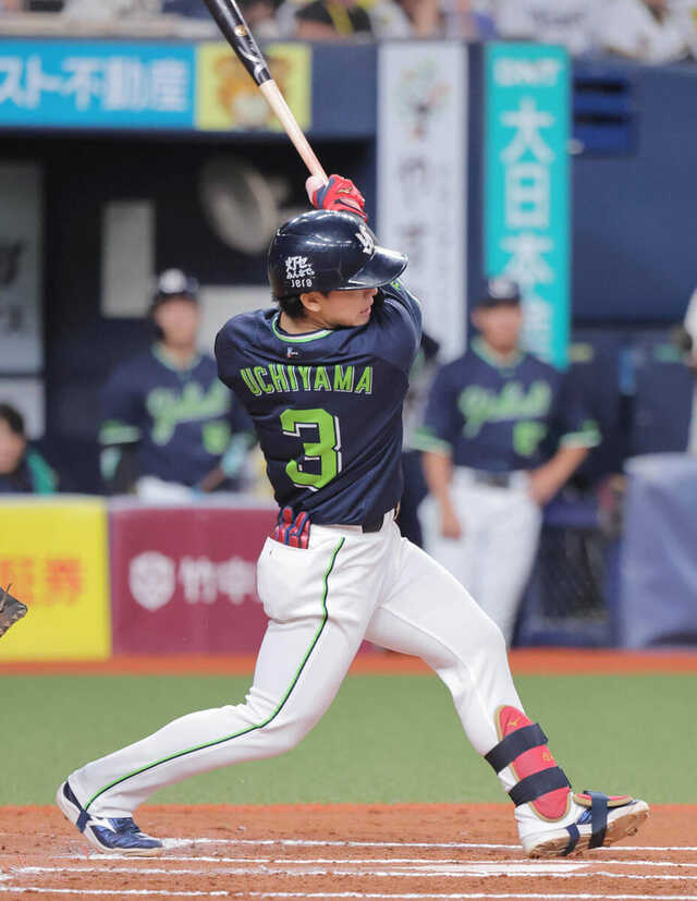 ヤクルト 内山壮真 ホームユニ ヤクルト】内山壮真が決勝の2点二塁打「1試合1試合大事になってくる