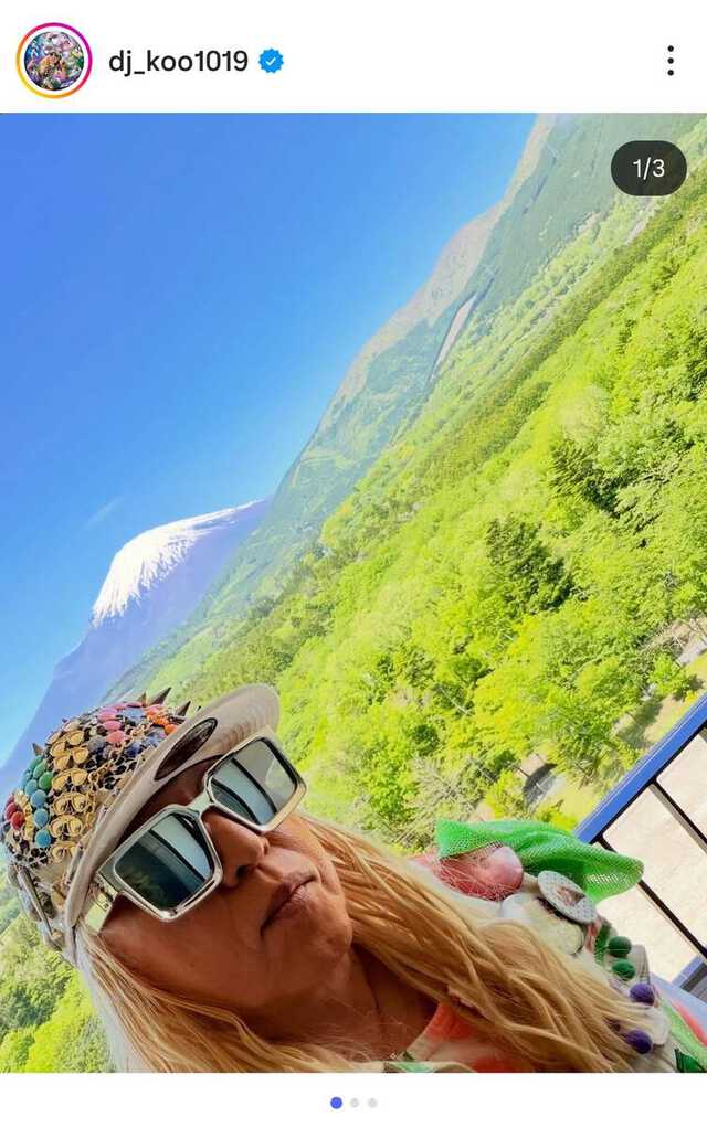 ＤＪ　ＫＯＯのインスタグラム（＠dj_koo1019）より