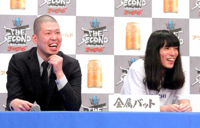 ４年連続でグランドファイナルに出場した金属バットの小林圭輔（左）、友保隼平（カメラ・古本　楓）
