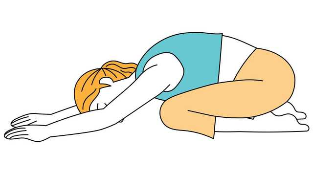 チャイルドポーズ