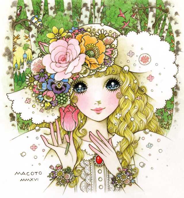 大きな瞳に輝く星〉文房具や雑誌の表紙を飾った少女画の