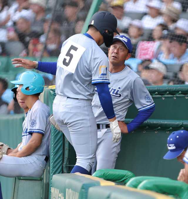 甲子園】小松大谷の左スラッガー田西称、無安打で聖地を去る